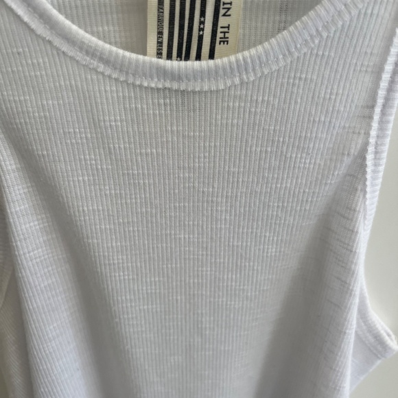 Free People White Ribbed Tank- XS - Picture 7 of 7